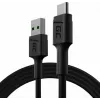 USB-Kabel Grün Cell KABGC22 USB 2.0 1,2 m USB A USB C Schwarz