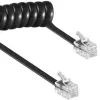 Spiralkabel RJ10/4P4C/2m/schwarz