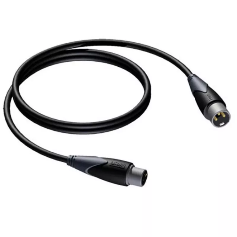 PROCAB CLA901/3 Audiokabel 3 m XLR (3-polig) Schwarz, Grau