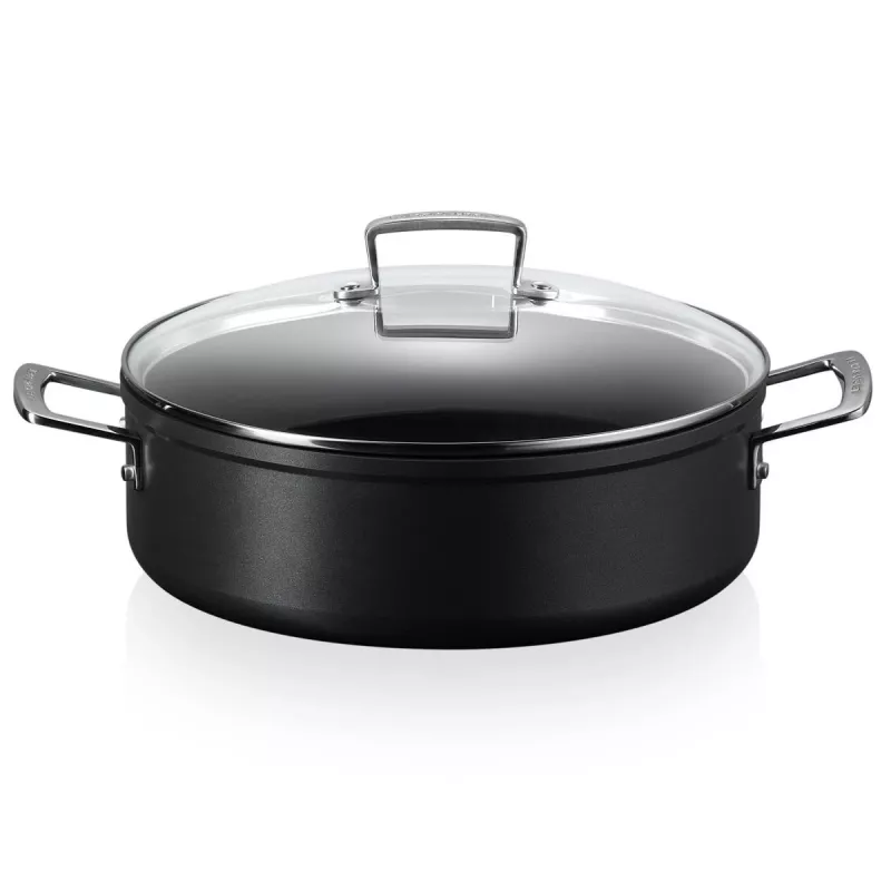 Le Creuset Toughened Non-Stick Sauteuse mit Glasdeckel 28 cm