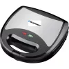 Blaupunkt SMS611 Sandwichmaker mit Antihaftbeschichtung, Grillfunktion, Toastfunktion, Kühlgriff-Gehäuse Schwarz, Silber (SMS611)