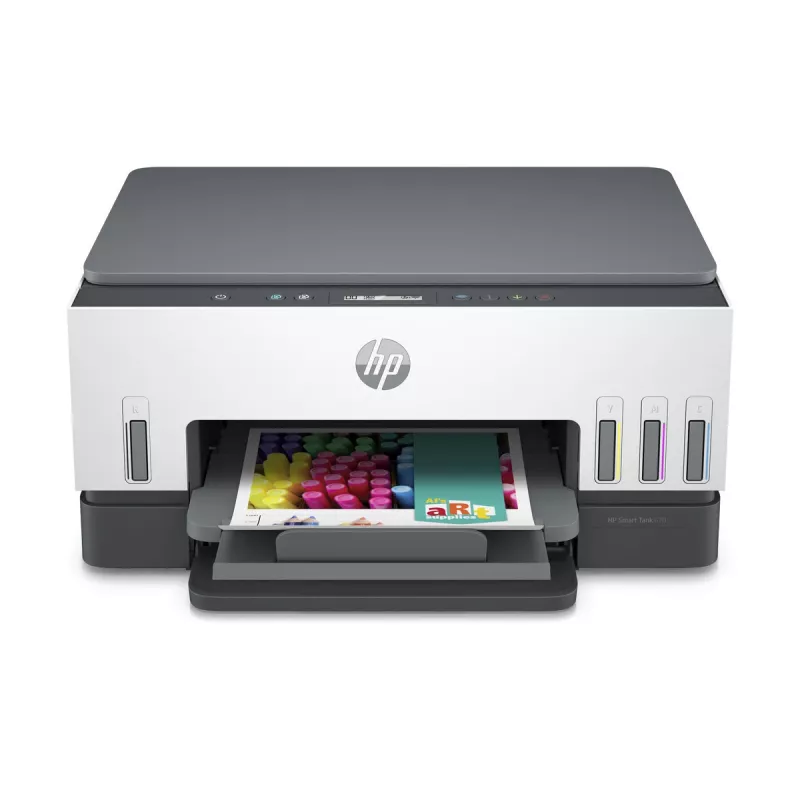 Multifunktionsdrucker HP Smart Tank 670 — Thermal Inkjet, Farbe, A4, Wi‑Fi/Bluetooth, Duplex, 4800x1200 DPI