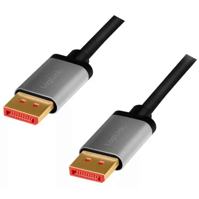 DisplayPort-Kabel LogiLink CDA0105 2 m Schwarz Grau