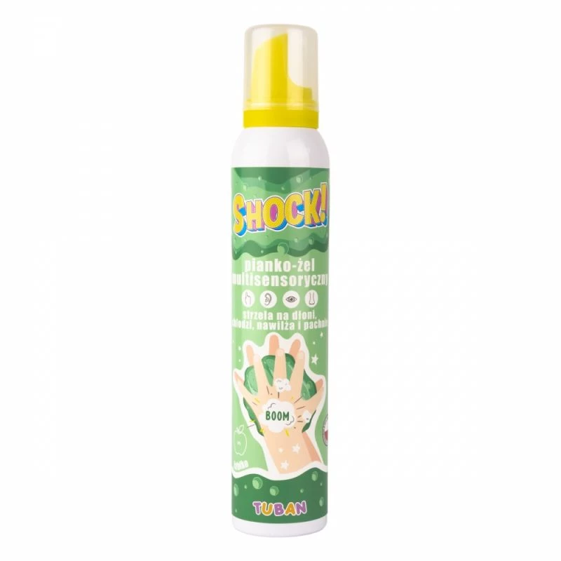 Slime Tuban SHOCK! MULTISENSORISCHER SCHAUM-GEL APFEL 200 ml Grün