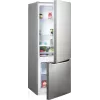 Freistehende Kühl-Gefrierkombination AMICA KGCL 384 160 E, Gesamt 205 L, Kühlteil 153 L, Gefrierteil 52 L, unteres Gefrierfach, Edelstahl