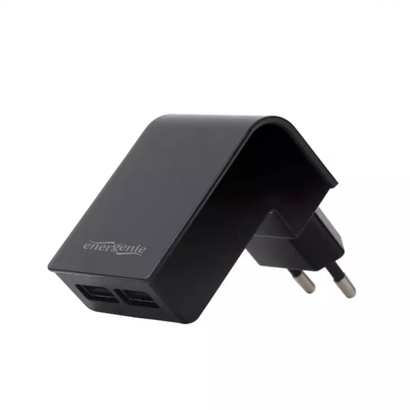 Auto-Ladegerät Gembird EG-U2C2A-CAR-02, 12–24V Eingang, 5V/2,1A Ausgang, 2× USB 2.0, schwarz