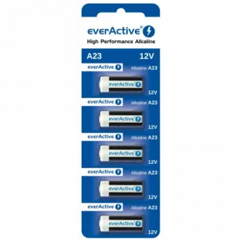 Alkaline-Batteriepack everActive A23 12V, 5 Stück Blister — für Fernbedienungen und kleine Elektronik