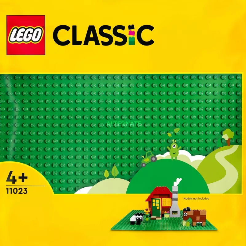 LEGO 11023 Classic Grüne Grundplatte Quadrat 32x32 Noppen Bau Gras Basis Bau- und Ausstellungsplatte Set Einzeln
