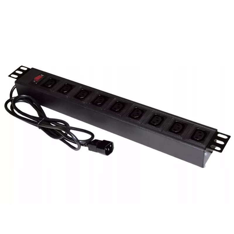 ALANTEC 19-inch Leistung Strip - 9 Sockets UPS - UPS-C14-Plug (PZ010)