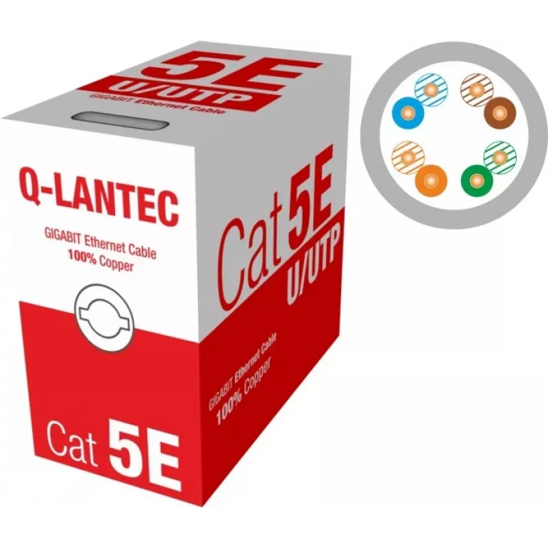 Q-LANTEC UTP Kabel 4PR Cat.5e PVC 305m - Edycja LIMITOWANA (KIU5PVC305NC)