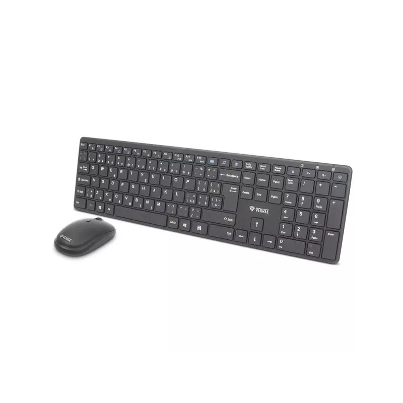 Kabelloses Tastatur-Maus-Set YENKEE YKB 2008CS — 2,4 GHz USB, kompaktes Layout