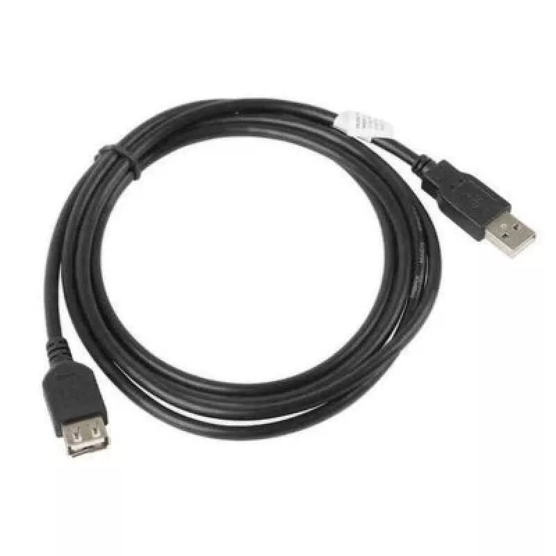 Lanberg CA-USBE-10CC-0050-BK USB-Kabel 5 m USB 2.0 USB A Schwarz (CA-USBE-10CC-0050-BK)