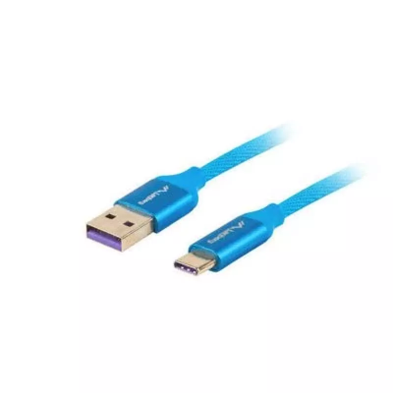 USB-2.0-Kabel LANBERG CA-USBO-21CU-0010-BL — USB A auf USB C, 1 m, blau