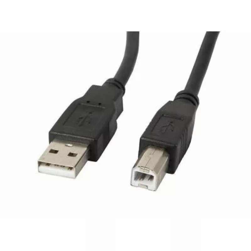 Lanberg CA-USBA-10CC-0030-BK USB-Kabel 3 m USB 2.0 USB B Schwarz (CA-USBA-10CC-0030-BK)