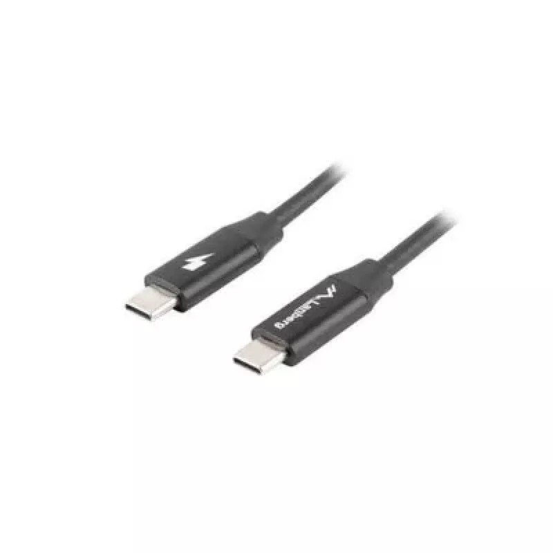 LANBERG USB-C-auf-USB-C-Kabel CA-CMCM-40CU-0018-BK — USB 2.0, 1,8 m, schwarz