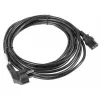 Lanberg CA-C13C-11CC-0100-BK Stromkabel Schwarz 10 m C13 Kupplung CEE7/7