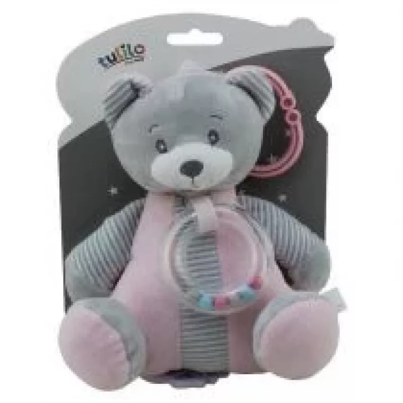 Musikspieluhr TULILO 9109 Rosa Teddybär 18 cm – mechanische Spieluhr