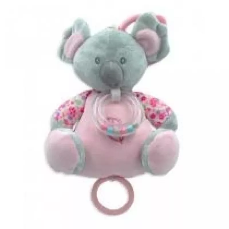 Musikdose TULILO Koala 18 cm rosa – Musikspielzeug für Babys, 18 cm Höhe