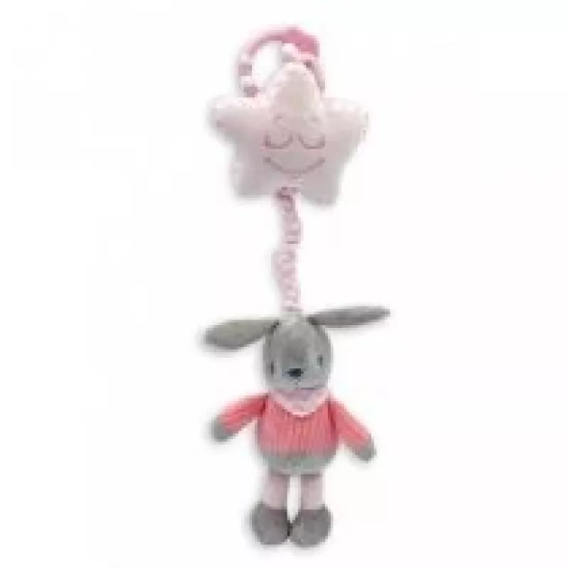 Plüsch-Spieldose TULILO Hase 38 cm Modell 9026 — Musikspielzeug Hase, 38 cm