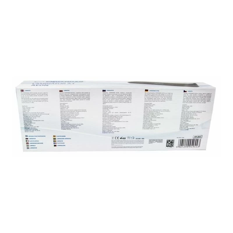 Esperanza EFL003 Laminiergerät Kalt-/Heißlaminiergerät 250 mm/min Schwarz