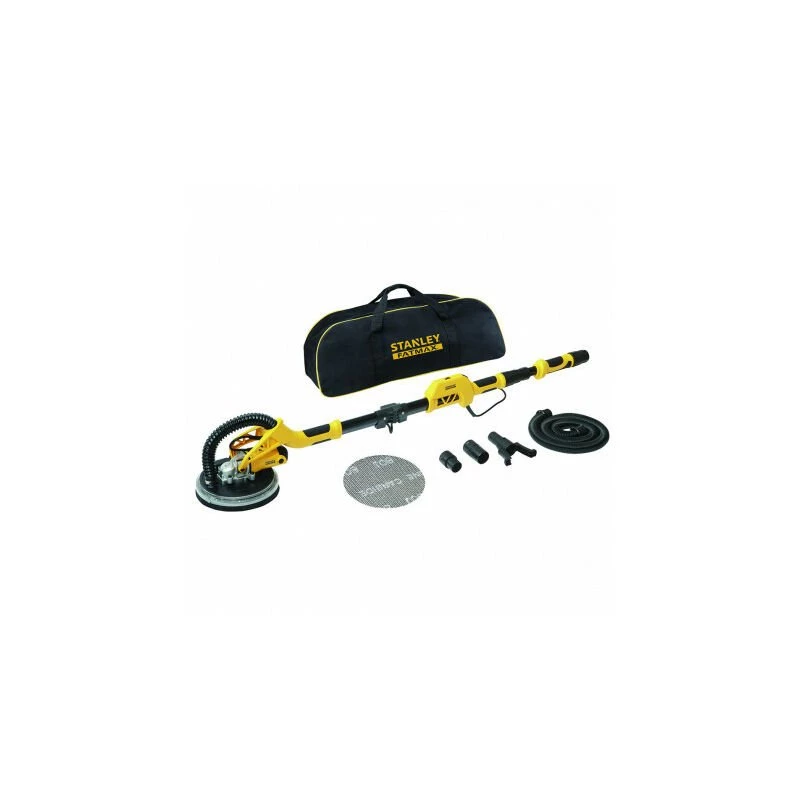Tellerscheifer STANLEY SFMEE500S 750 W, einstellbare Geschwindigkeit, Teleskopgriff, Softgriff, schwarz/gelb