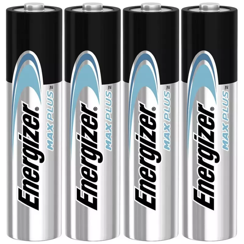 Einwegbatterie Energizer MAXPLUS AAA 4er-Pack, Alkaline, 1,5 V, Betriebstemperatur -18–55 °C