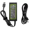 Netzteil Grün Cell AD38AP 65W für Lenovo Laptops, 20V 3,25A, 1,2 m Kabel, schwarz