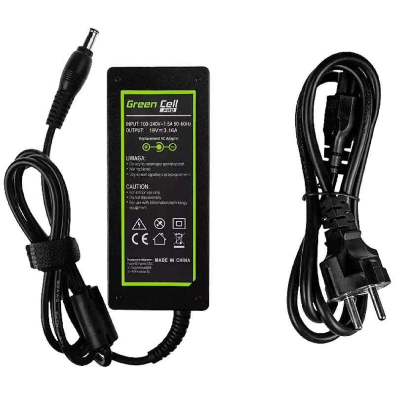 Green Cell AD20P Netzteil/Wandler Innen 60 W Schwarz