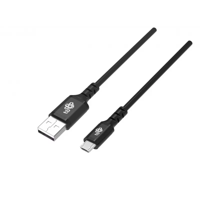 Kabel USB0-Micro USB 2m Silikon schwarz Quick Charge