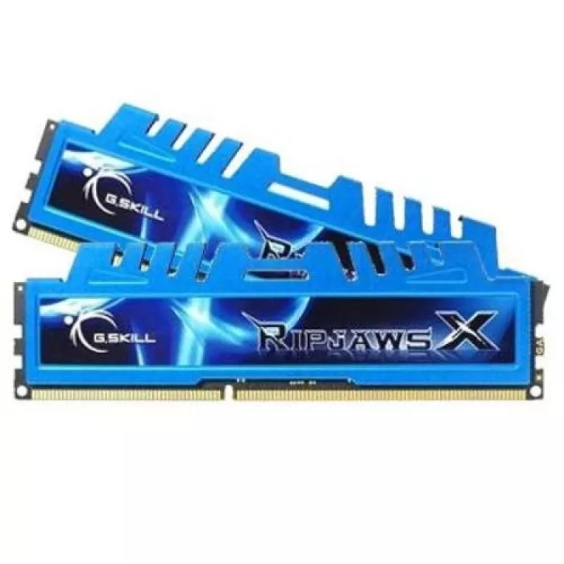 G.Skill 16GB Ripjaws X Dual Channel Memory Kit - Blau (2x 8GB, DDR3 1600MHz, 1,5V, F3-1600C9D-16GXM, XMP Ready)