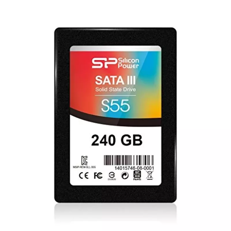 SSD-Laufwerk Silicon Power schlank S55 240 GB 2,5 Zoll SATA III TLC