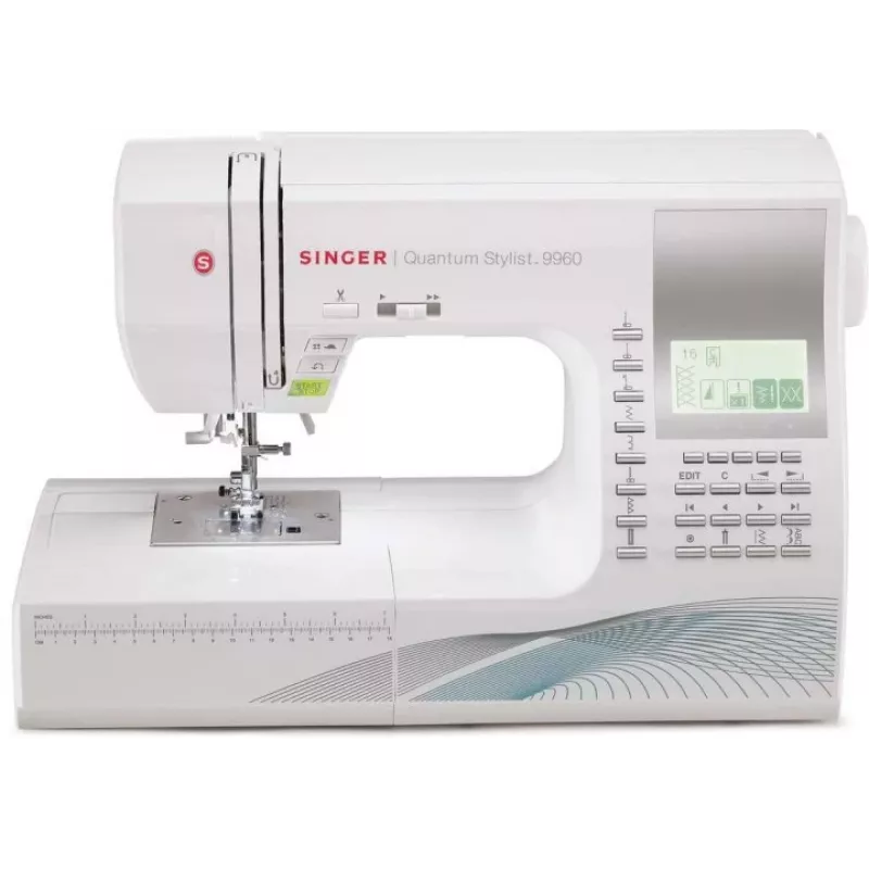 Nähmaschine SINGER Quantum Stylist 9960 — 600 Stichmuster, 13 automatische Knopflochprogramme, Freiarmsystem