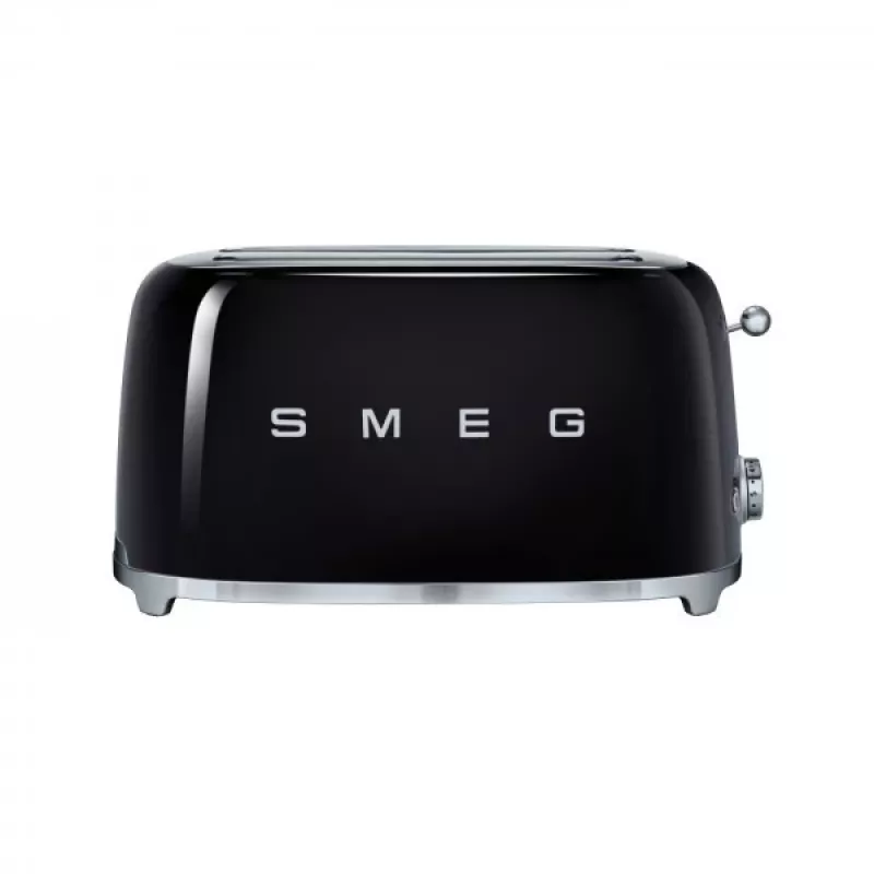 Smeg - TSF02 Toaster 4 Scheiben - Schwarz/lackiert/BxHxT 41x20,8x21,5 cm/6 Röststufen/1500W