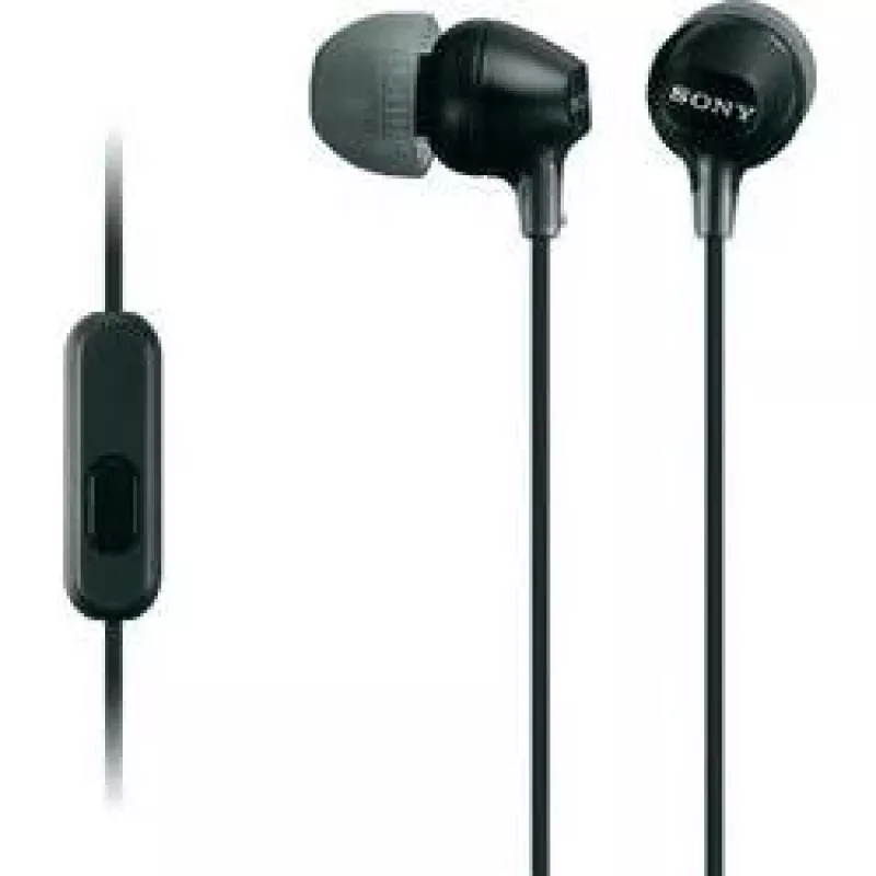 Sony MDR-EX15AP, kabelgebunden, 8 - 22000 Hz, Anrufe/Musik, 3 g, Headset, schwarz