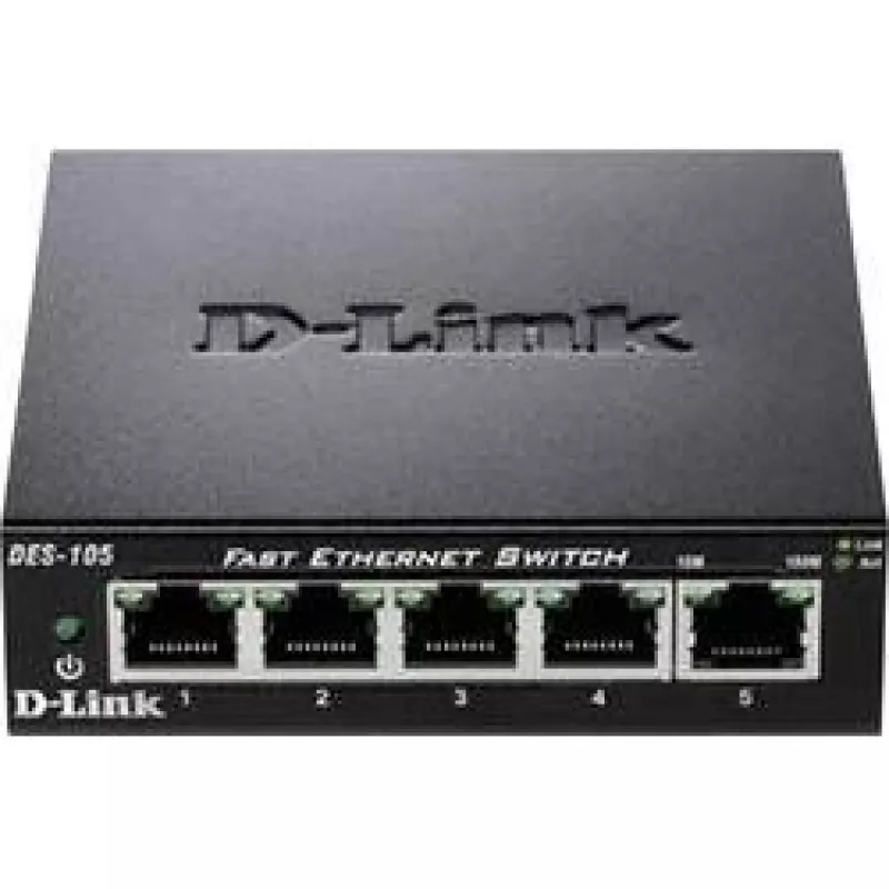 D-Link DES-105 Unmanaged L2 Schwarz