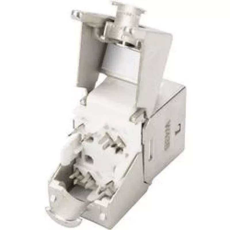 Digitus CAT 6A Keystone Modul, geschirmt, mit intelligentem Kabelmanager