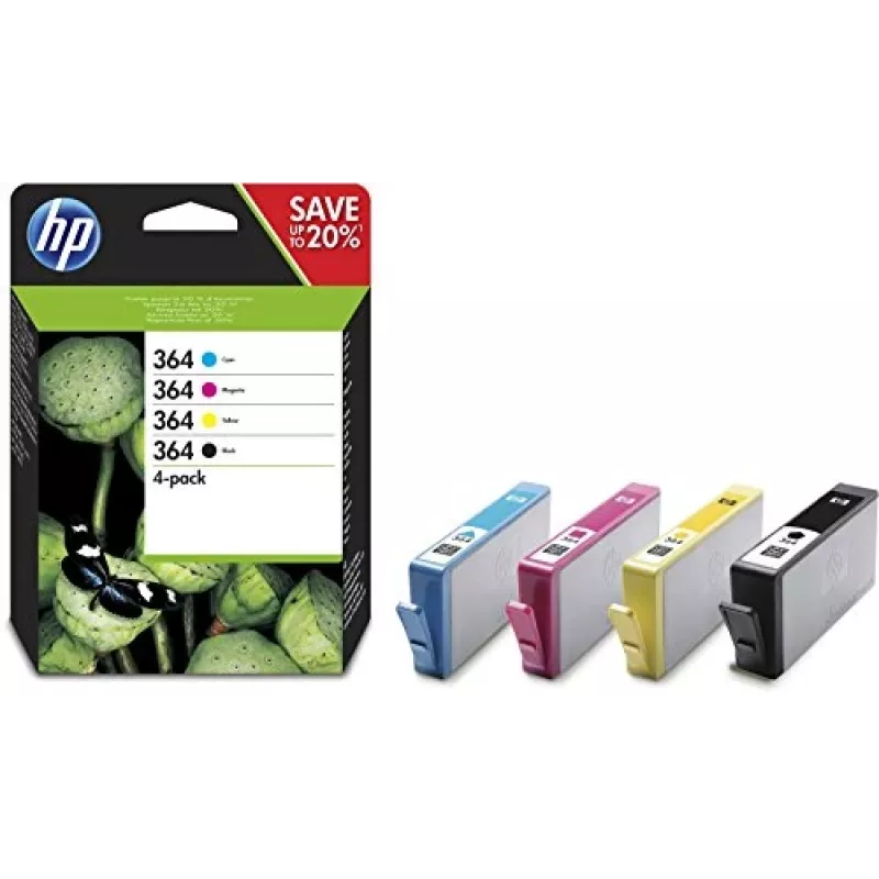 HP 364 4er-Pack Schwarz/Cyan/Magenta/Gelb Original Tintenpatronen