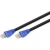 Netzwerkkabel RJ45 Outdoor Goobay Kategorie 6 UTP (U/UTP) gerade 50m (Schwarz), Schwarz