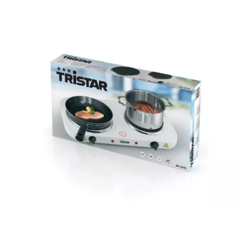Tristar Doppelkochplatte KP-6245, 2500W, 15,5/18,5 cm