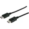 Anschlusskabel DisplayPort mit Verriegelung 1080p 60Hz FHD Typ DP / DP M / M schwarz 1m