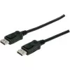 Anschlusskabel DisplayPort mit Verriegelung 1080p 60Hz FHD Typ DP / DP M / M schwarz 3m