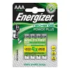ENERGIZER BATTERY Accu Recharge Power Plus 700 mAh AAA HR3/4 Akku, 4 Stück