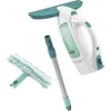 Leifheit Window Vacuum Glass Cleaner Dry&Clean with Handle & Wiping Brush 51003