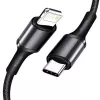 Baseus High Density Geflochtenes Kabel Typ-C auf Lightning, PD, 20W, 1m (Schwarz)