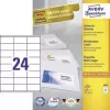 Universaletiketten 70x35mm InkjetLaserCopy A4 100 Blatt 2400 Stück Weiß