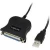 LogiLink UA0054A Parallelkabel Schwarz 1,8 m