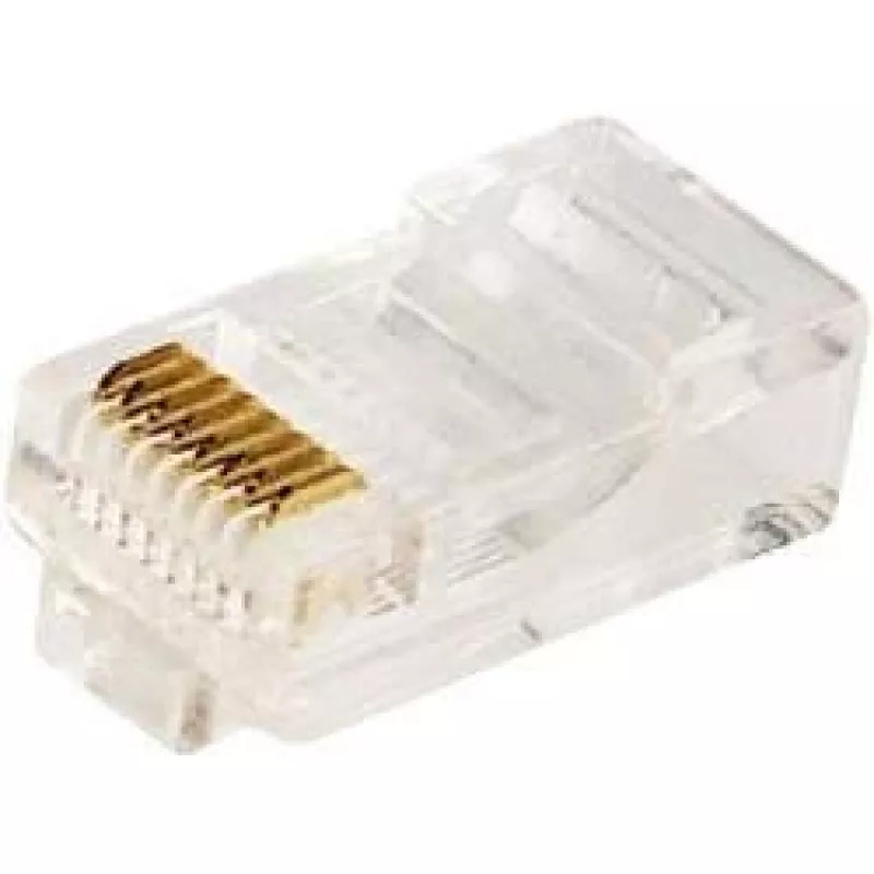 RJ-45 Kabelstecker LOGILINK MP0002, CAT5e, transparent, 100er-Pack