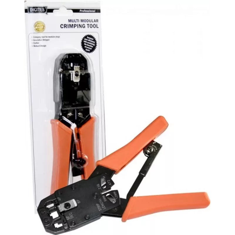 Digitus DN-94004 Netzwerk-Crimper für Kabelinstallation und -wartung