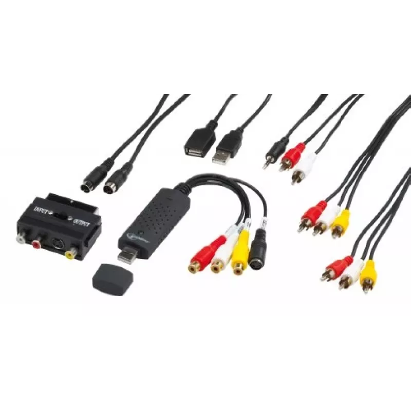 Gembird UVG-002 Audio/Video Grabber (Composite Video/Stereo RCA/SCART-S-Video, USB 3.0)