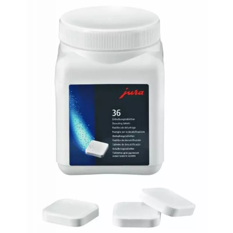 Entkalkungstabletten Jura Descaler 70751 für Kaffeemaschinen, 36 Tabletten im Kunststoffglas